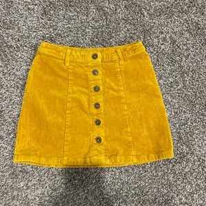 Forever 21 Button Up Suede Skirt